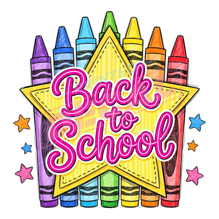 Printed Decal - Back To School #540