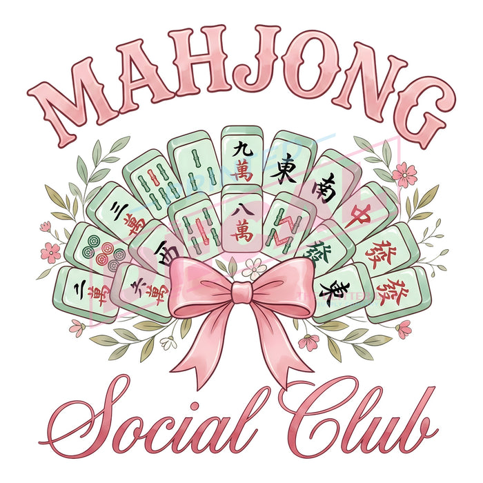 Printed Decal - Mahjong Social Club #543