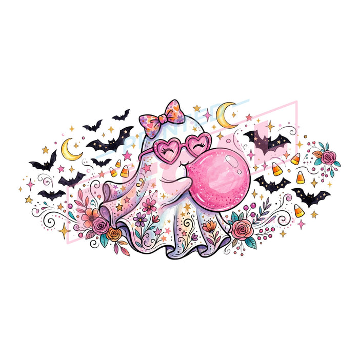 Printed Decal - Preppy Cute Ghost #548