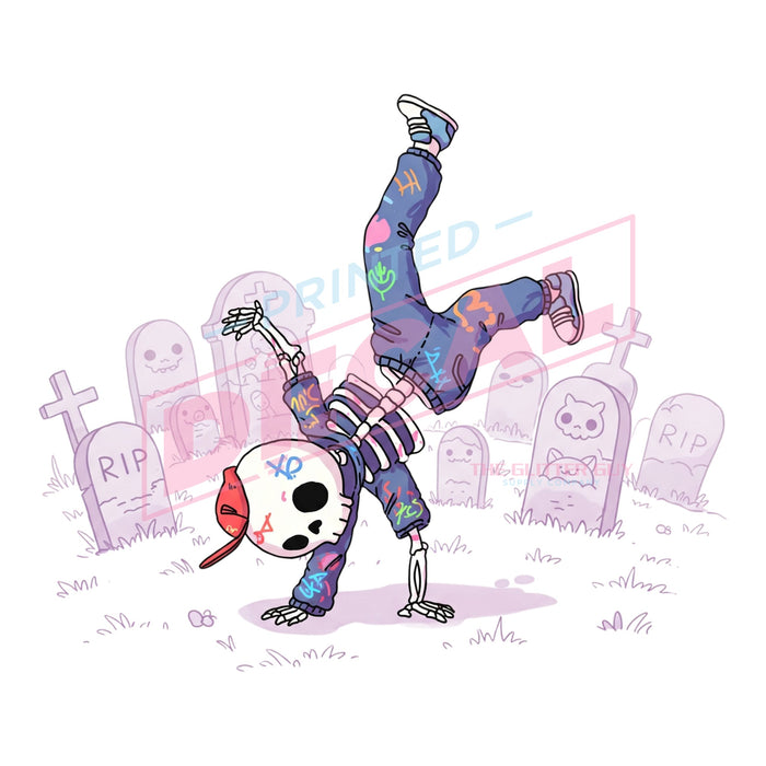 Printed Decal - Hip Hop Skelly #572