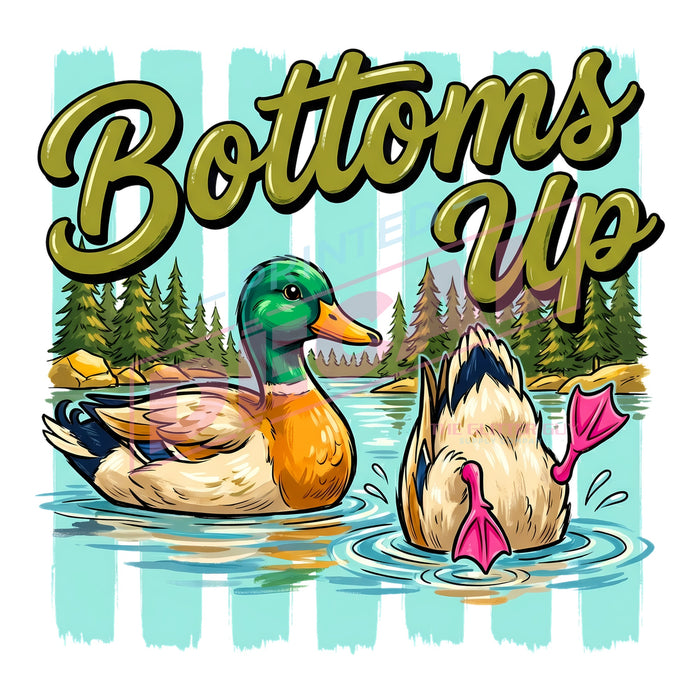 Printed Decal - Bottoms Up #583