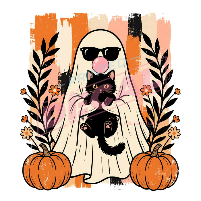 Printed Decal - Ghost Cat #592