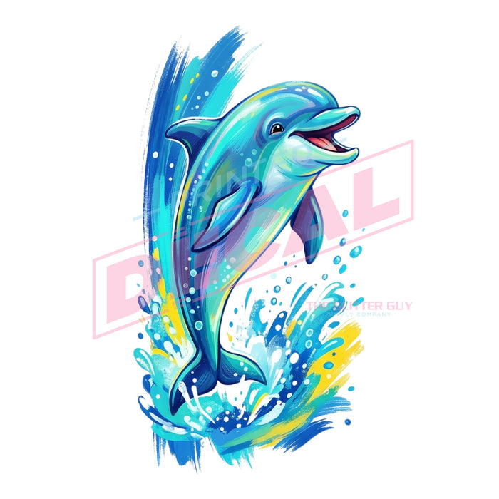Printed Decal - Dolphin #595