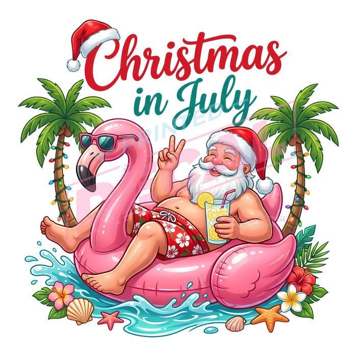 Printed Decal - Christmas In July #607