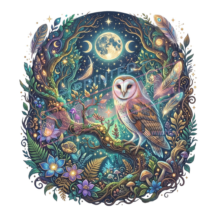 Printed Decal - Midnight Owl #609