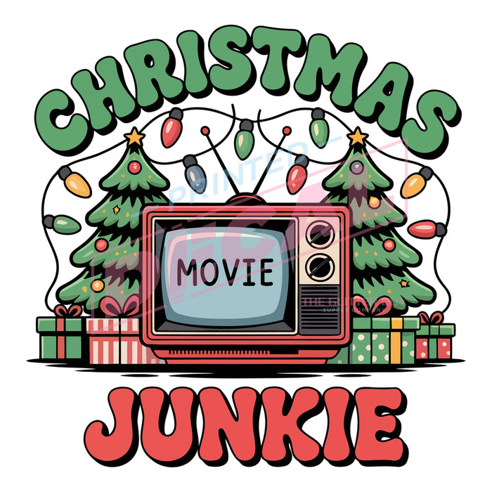 Printed Decal - Christmas Movie Junkie #617
