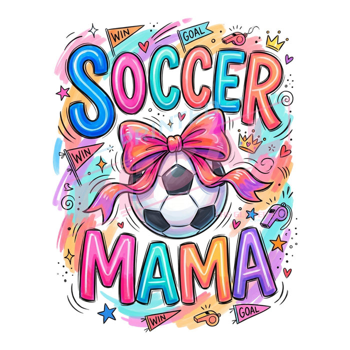 Printed Decal - Soccer Mama #625