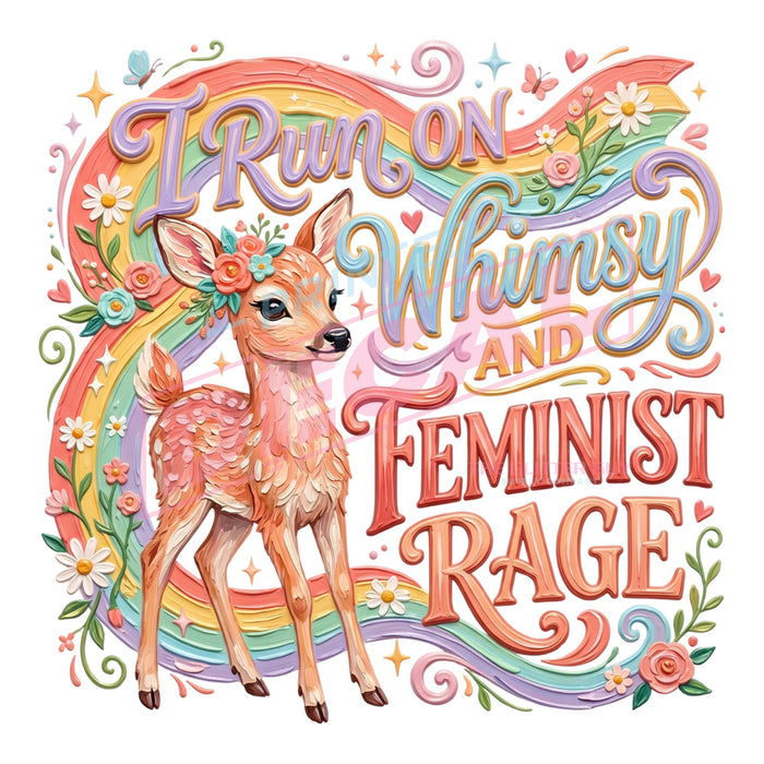 Printed Decal - Whimsy Feminist Rage #639