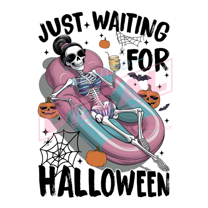 Printed Decal - Waiting For Halloween #640