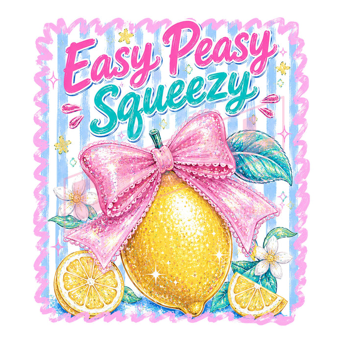 Printed Decal - Easy Peasy Lemon #641