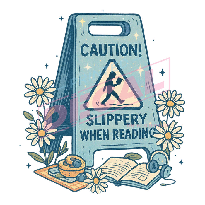 Printed Decal - Caution Slippery #658