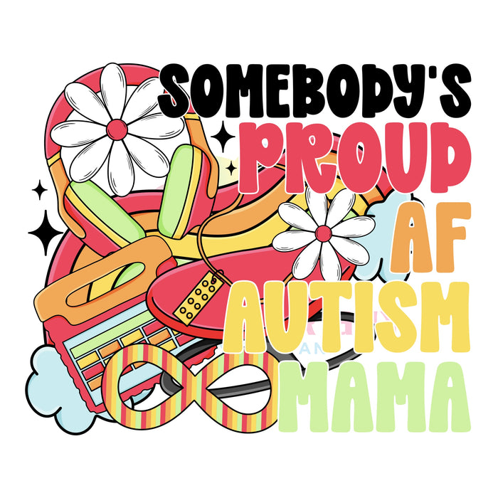 Printed Decal - Autism Mama
