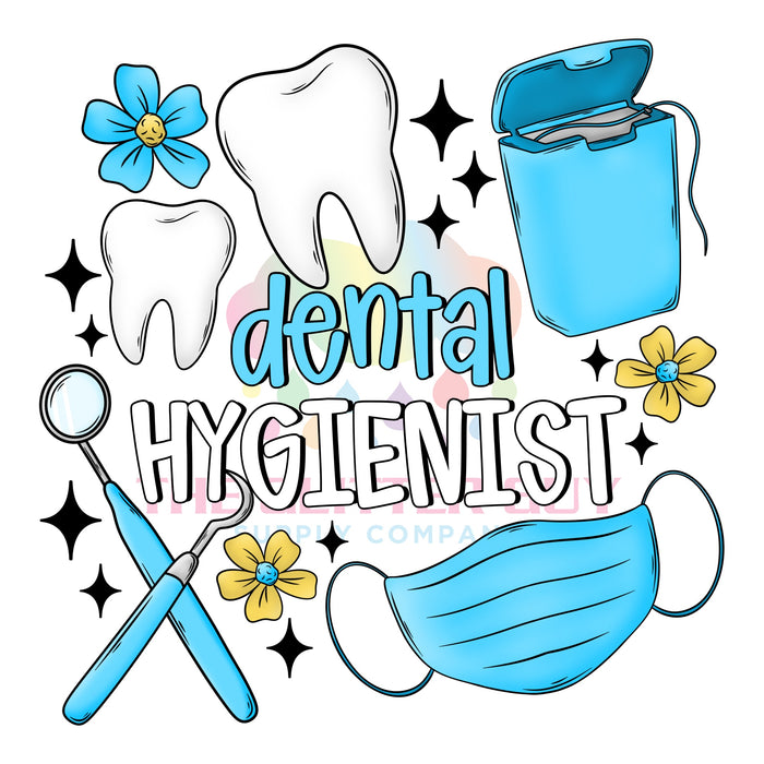 Printed Decal - Dental Hygienist
