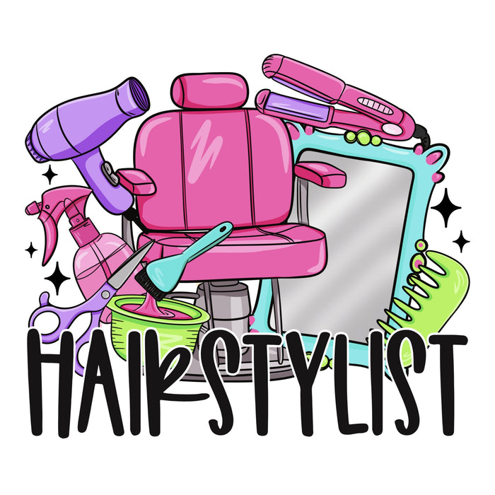 Printed Decal - Hairstylist