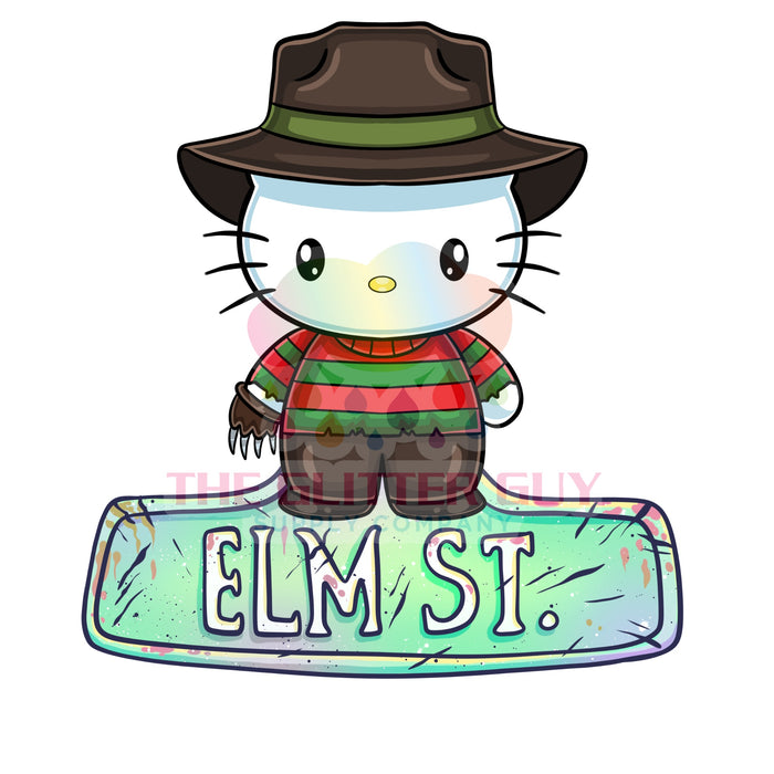 Printed Decal - Elm St Kitty