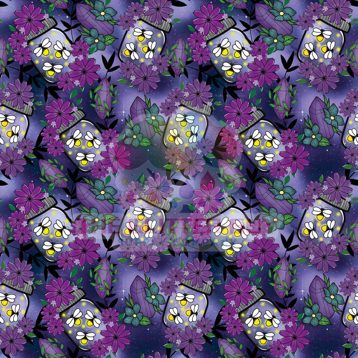 Printed Vinyl - Firefly Jars Purple 243