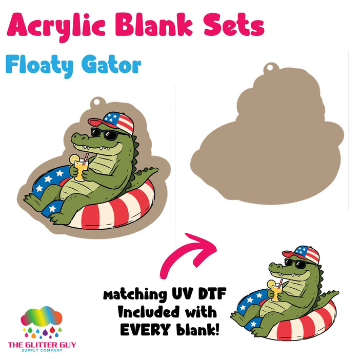 Acrylic Blank & Keychain Kit - Floaty Gator