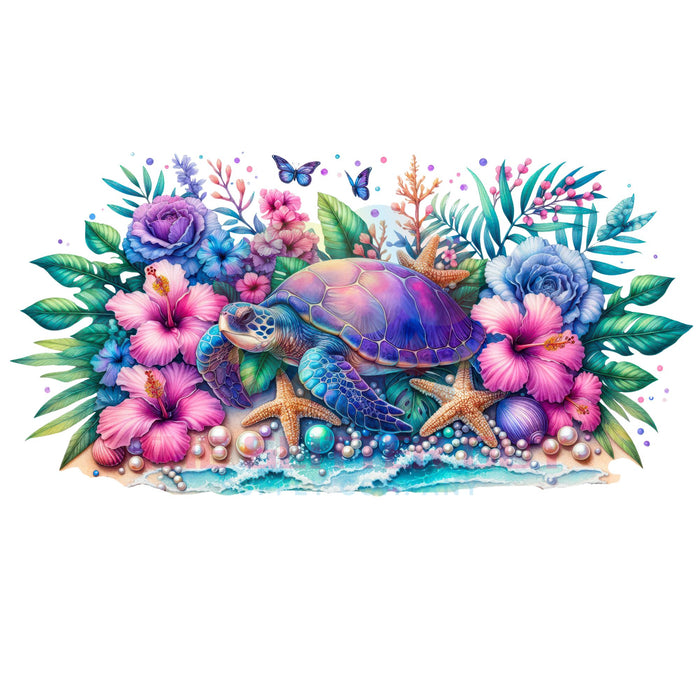 Libbey Can Wrap 16oz -  Ink Transfers | Floral Drift