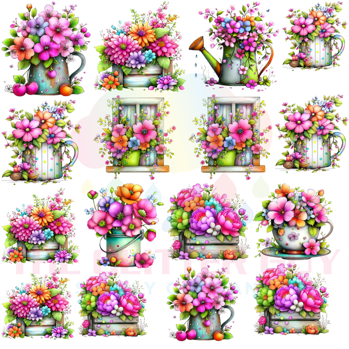 Premade Gang Sheet - GS116 Florals