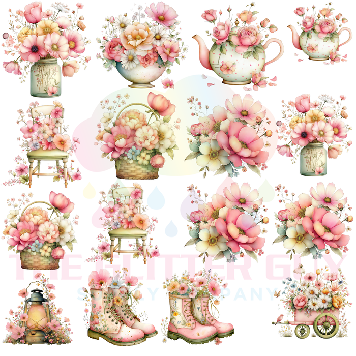 Premade Gang Sheet - GS117 Florals
