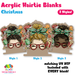 Christmas acrylic hair tie holder keychain H-017