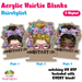 Hairstylist acrylic hair tie holder keychain H-020