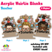 Teacher acrylic hair tie holder keychain H-028