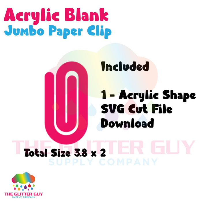 Acrylic Jumbo Paper Clip