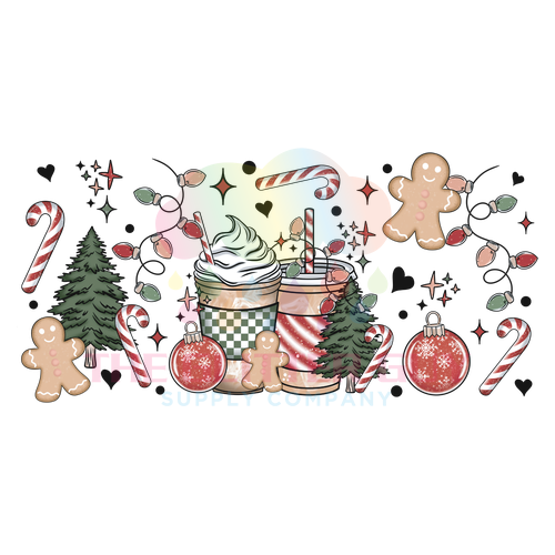 Libbey Can Wrap 16oz - Ink Transfers | Holiday Drinks | UVDTF from The Glitter Guy