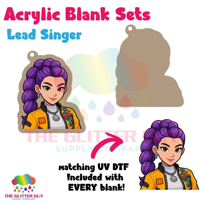 Acrylic Blank & Keychain Kit - Lead Singer