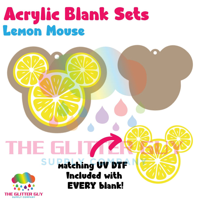 Acrylic Blank & Keychain Kit - Lemon Mouse