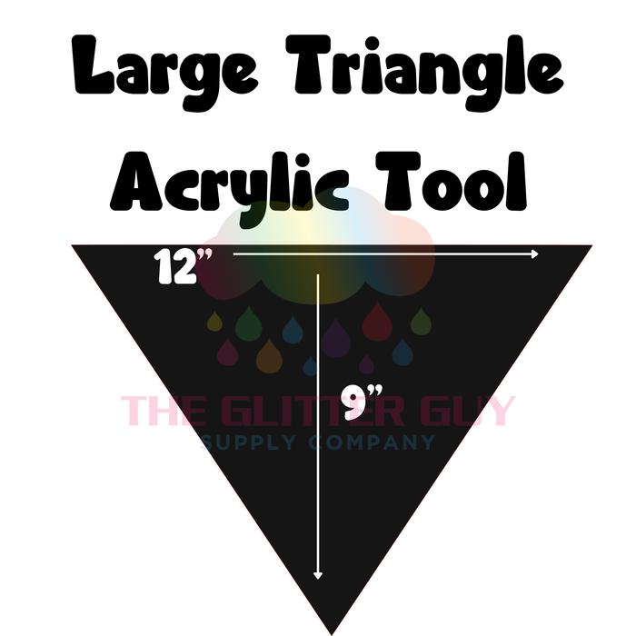 Triangle Vinyl Cutting Tool – 12” x 9” – Acrylic Vinyl Cutter Tool for Tumblers & Craft Projects