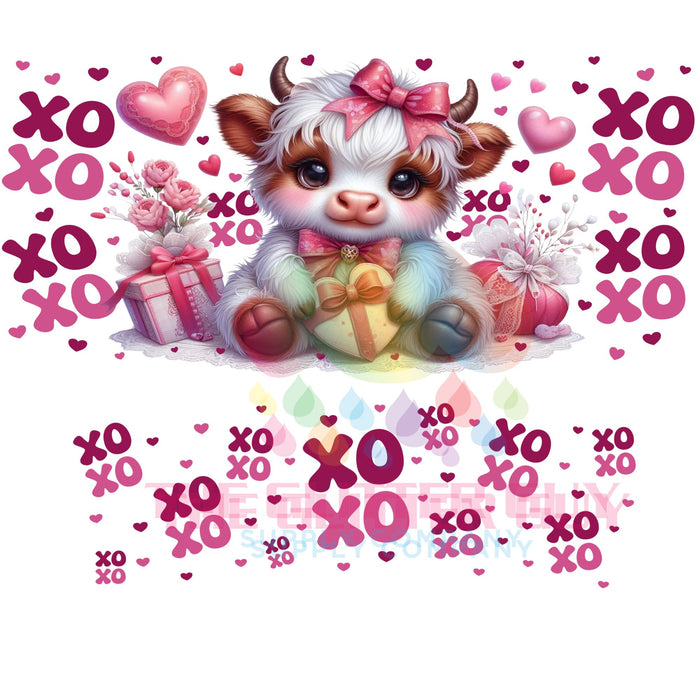 40 oz Tumbler Wrap - UVDTF Ink Transfers - Love Moo