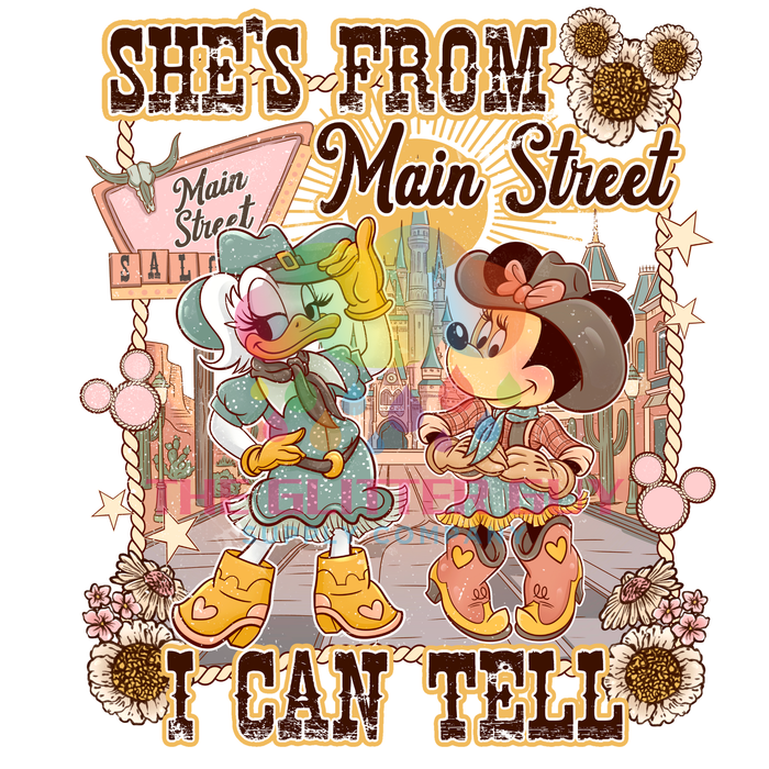 Printed Decal - She's From Mainstreet