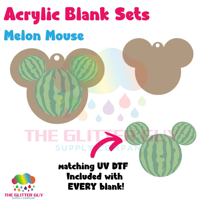 Acrylic Blank & Keychain Kit - Melon Mouse