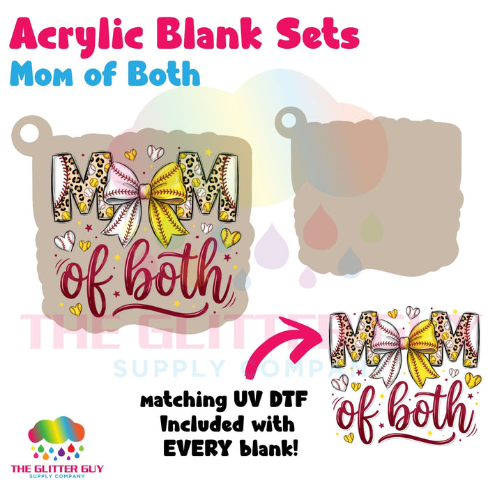 Acrylic Blank & Keychain Kit - Mom Of Both