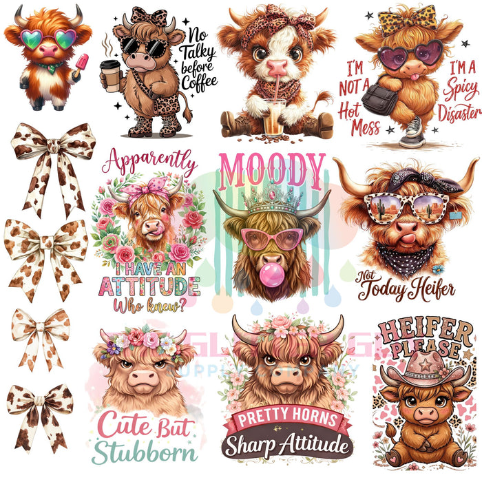 Premade Gang Sheet -  Moo-dy