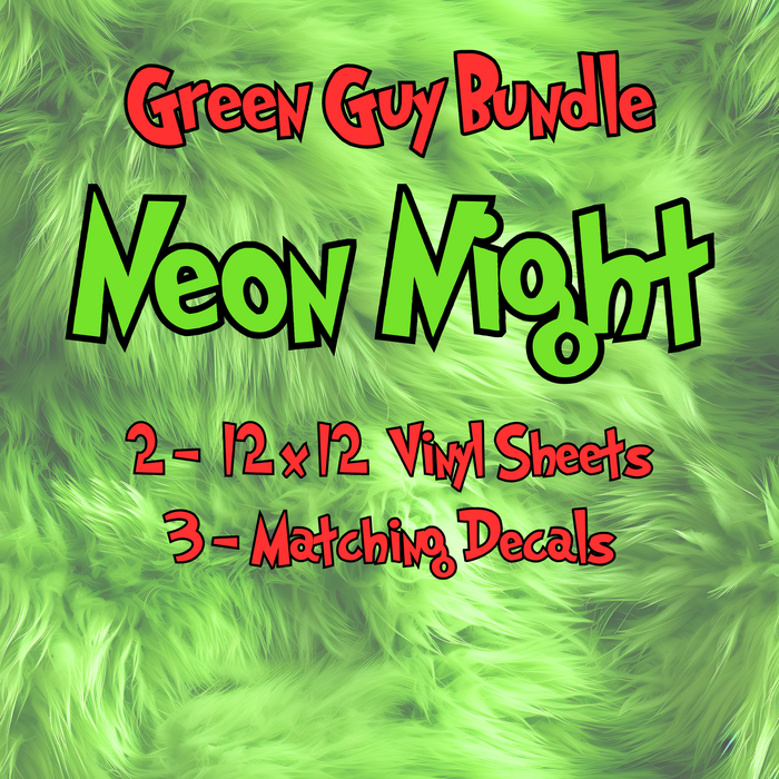 Green Guy - Neon Nights - Printed Vinyl Bundle