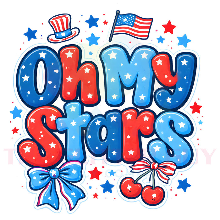 Printed Decal -  Oh My Stars