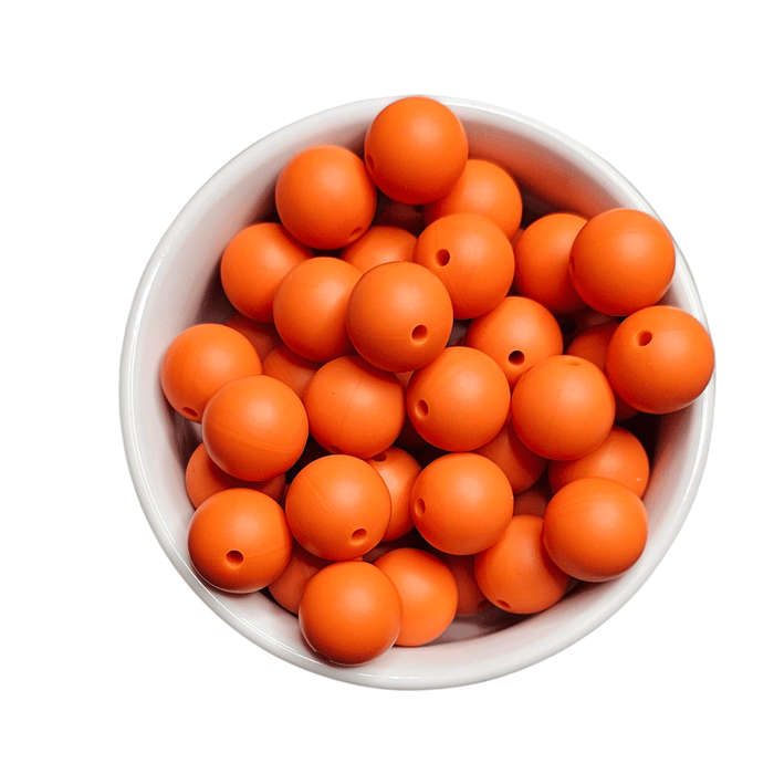 15mm Silicone Round Beads – 10 Pack