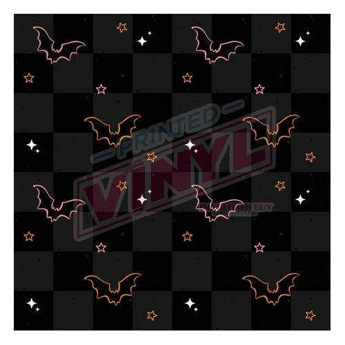Printed Vinyl - Bat Checker 010