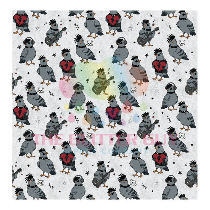 Printed Vinyl - Emo Pigeons 035