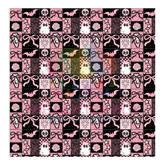 Printed Vinyl - Pink Halloween 040