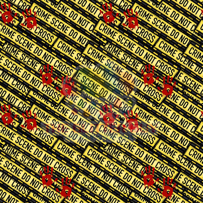Printed Vinyl - Bloody Crime Scene 128