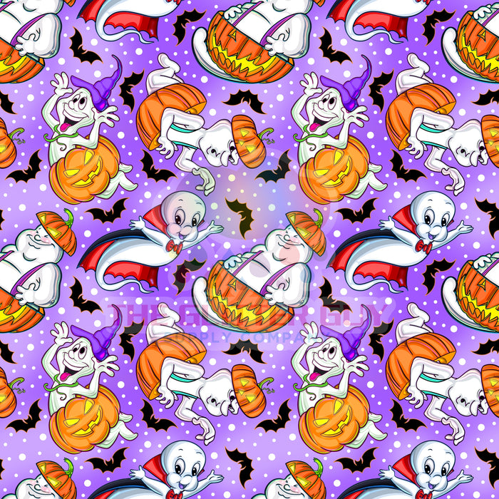 Printed Vinyl - Purple Ghosts 173