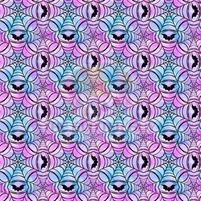 Printed Vinyl - Purple Bat Webs 207
