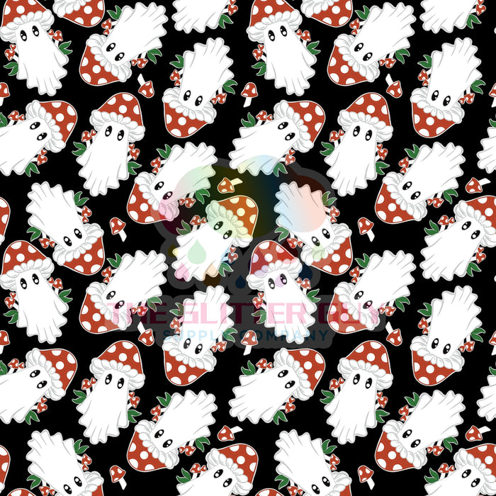 Printed Vinyl - Ghost Mushrooms 264