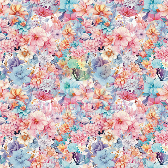 Printed Vinyl - Pastel Florals 265
