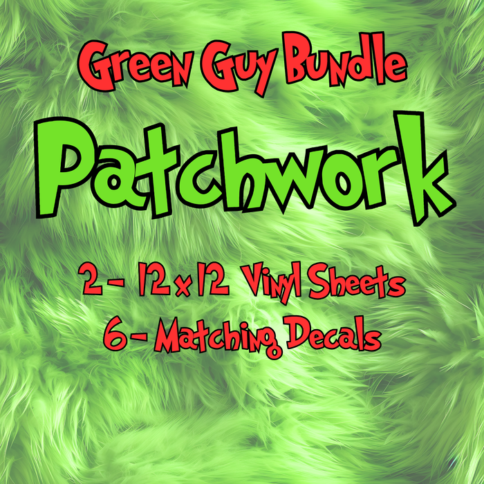 Green Guy - Patchwork - Printed Vinyl Bundle