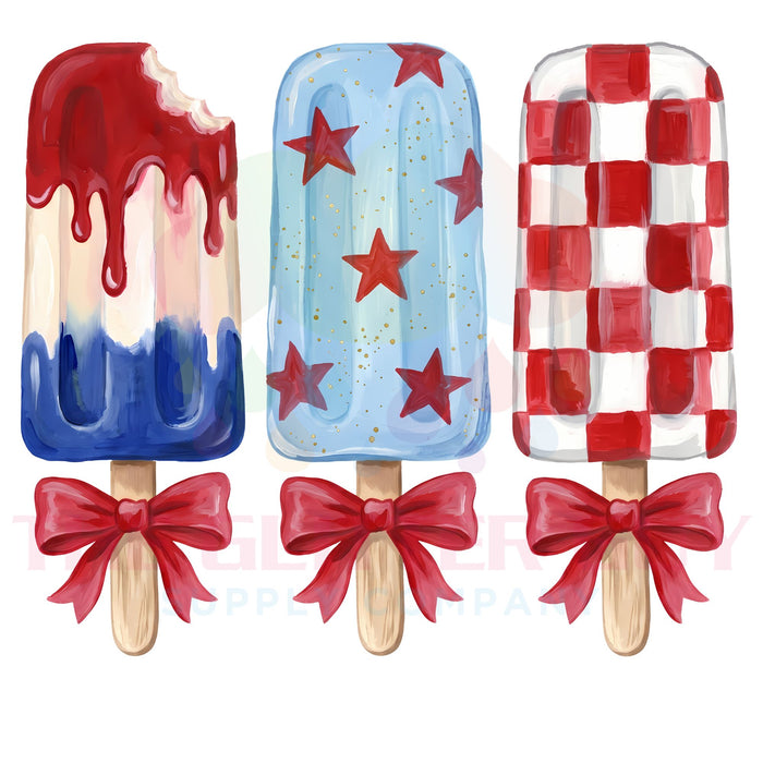 Printed Decal -  Patriotic Pops